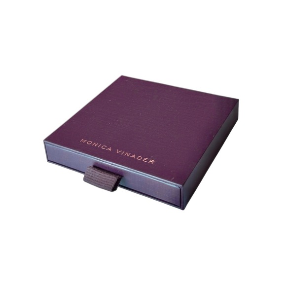 MONICA VINADER EUC Groove huggie earings 18 karat Gold plated - Picture 10 of 12